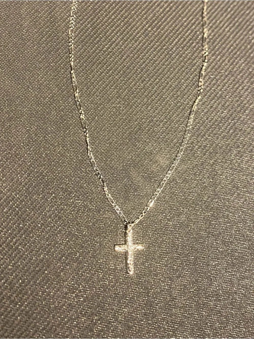 Silver Cross Pendant Chain